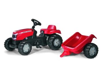 Rolly Kid Massey Ferguson Tractor and Trailer