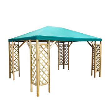 Napoli 3x4 Pavilion Gazebo - Pressure Treated Timber - L300 x W400 x H280 cm