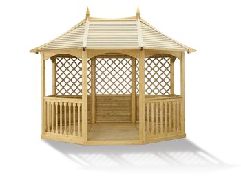 Winchester Large Pavilion Gazebo - Pressure Treated Timber - L365 x W270 x H295 cm