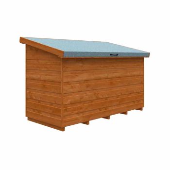 5x2.3 Tool Chest 12mm Shed - L145 x W67.5 x H97.5 cm - Solid Wood/Softwood/Pine - Burnt Orange