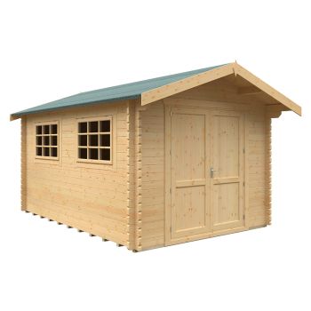 14x10w Marlborough Plus 44mm Cabin - L415 x W295 x H261.6 cm - Solid Wood/Softwood/Pine - Natural