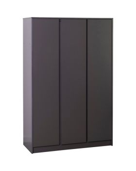 Malvern 3 Door Wardrobe - L50.5 x W115 x H180 cm - Grey