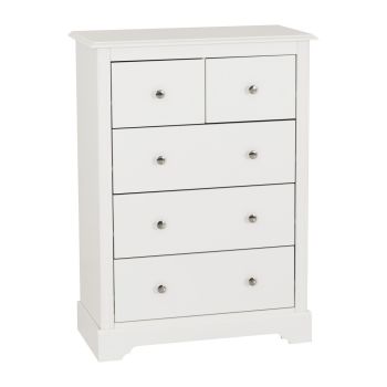 Stratford 3+2 Drawer Chest - L40 x W80 x H110 cm - White