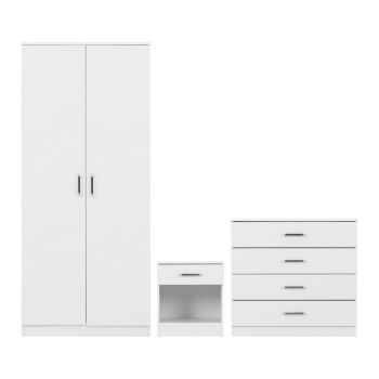 Dakota Trio Bedroom Set - White