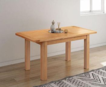 Bologna Extending Table (Extends To 153cm) - L80 x W120 x H78 cm - Oak