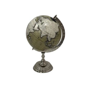 Decorative Globe - L28 x W28 x H43 cm - Grey