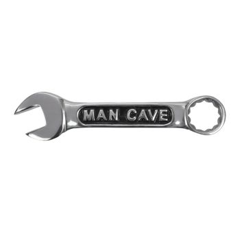 "Man Cave" Wall Plaque - Aluminium - L7.5 x W30 x H2 cm