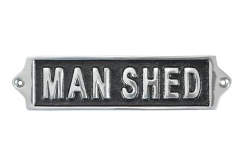 "Man Shed" Wall Sign - L1 x W18 x H6 cm