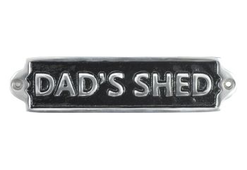 "Dad's Shed" Wall Sign - L1 x W12 x H12 cm