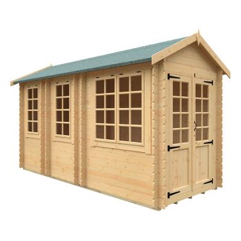 14x6 Georgia 19mm Flex - L405 x W175 x H231.7 cm - Solid Wood/Softwood/Pine - Natural