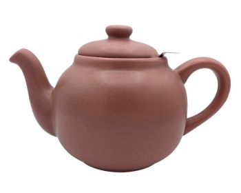 1.5L Teapot - Stoneware/Stainless Steel - L26 x W14.5 x H14.5 cm - Terracotta