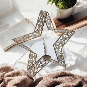 Candle Holder - Metal - L9 x W37 x H37 cm
