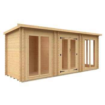 18 x 6 Feet Astoria 19mm Flex - Solid Wood/Softwood/Pine - L525 x W175 x H217 cm - Natural