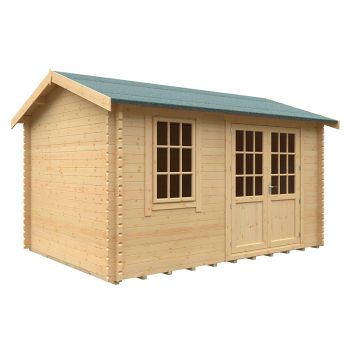 14x10w The Henley Plus 44mm Cabin - L415 x W295 x H272.6 cm - Solid Wood/Softwood/Pine - Natural