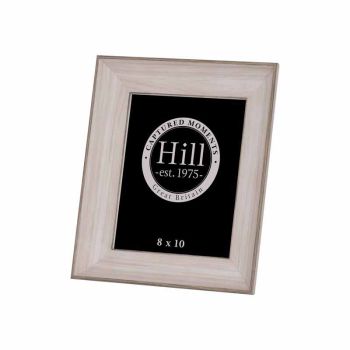 White Washed Photo Frame 8X10 - Wood - L4 x W29 x H34 cm - Grey/White