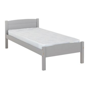 Amber 3 Feet Bed Frame - L198 x W96 x H74 cm - Grey Slate