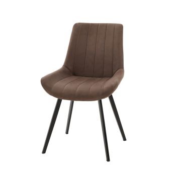 Malmo Dining Chair - L57 x W49 x H86 cm - Coffee