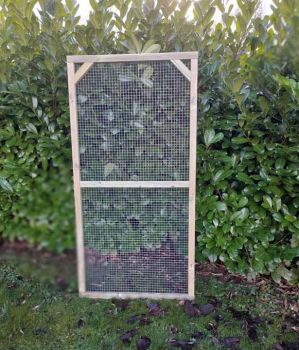 Framed Aviary ROOF panel - Half Timber clad and Half Wire w/ 6' x 3' - w/ Heavy duty galvanised wire mesh 3/4" X 3/4" - 16 gauge