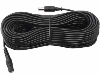 20 Metre DC Power Extension Cable for 12V Cameras 2.1mm