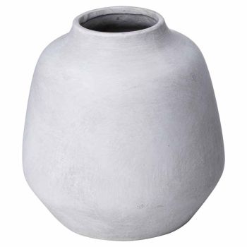 Darcy Ople Vase - Ceramic - L20 x W20 x H20 cm - Stone