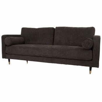 Hampton Grey Large Sofa - Lounge furniture - L91 x W210 x H89 cm