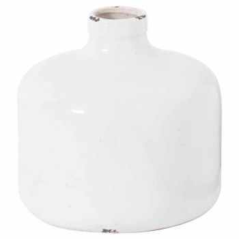Garda Glazed Eve Vase - Ceramic - L29 x W29 x H29 cm - White