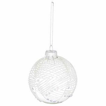 The Noel Collection Abstract Glitter Bauble