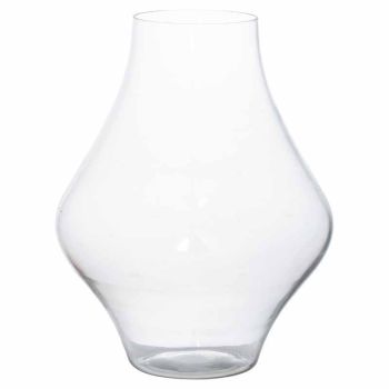 Platform Bouquet Vase - Glass - L30 x W30 x H38 cm - Clear