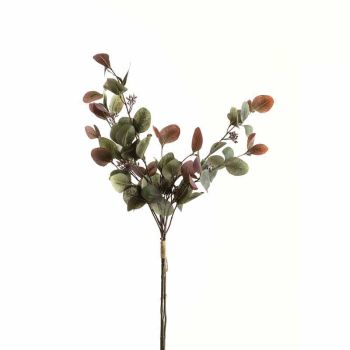 Variegated Eucalyptus Bouquet Artificial Plant - Plastic - L26 x W26 x H76 cm - Green