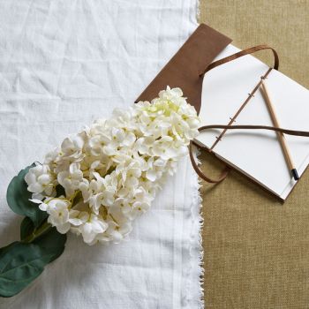 Artificial Spear Hydrangea - Plastic - L15 x W15 x H88 cm - White
