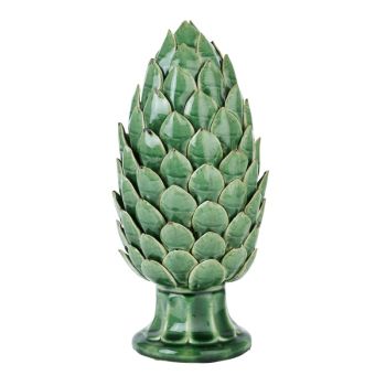 Large Globe Chianti Artichoke - Ceramic - L16 x W16 x H35 cm - Green