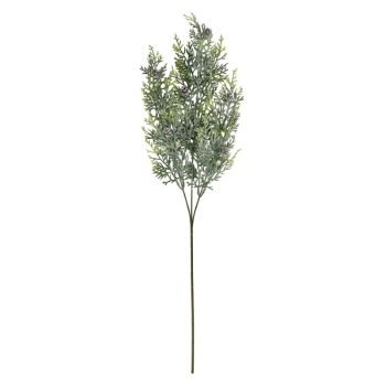 Frosted Pine Tall Stem with Pinecones - Plastic - L27 x W27 x H77 cm - White