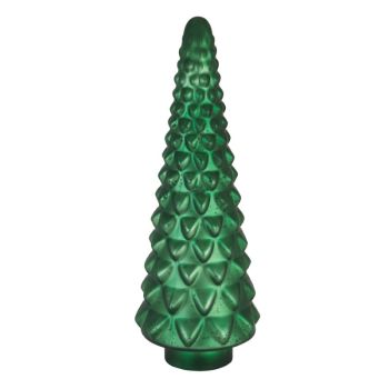 Noel Collection Large Decorative Tree - Glass - L16 x W16 x H45 cm - Forest Green