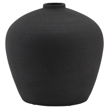Astral Vase - Ceramic - L39 x W39 x H38 cm - Matt Black