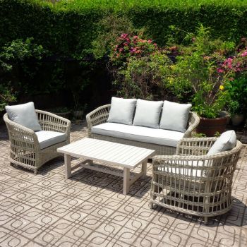 Palma Collection Outdoor Set - Metal - Beige