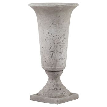 Stone Effect Urn Planter - Ceramic - L31 x W31 x H61 cm