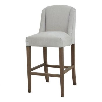 Compton Bar Stool - Wood - L59 x W52 x H107 cm - Grey