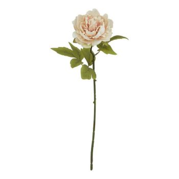 The Natural Garden Collection Blush Peony (Single Stem Flower) - Plastic - Height 52 cm - Pink