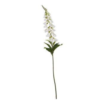 The Natural Garden Collection Foxglove (Single Stem Flower) - Plastic - Height 11 cm - White