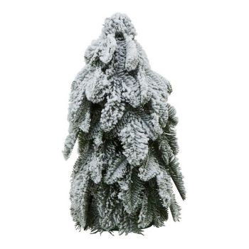 Medium Snowy Fir Tree - Plastic - Height 40 cm - White