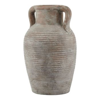Siena Large Amphora Pot - Ceramic - L26 x W26 x H42 cm - Brown