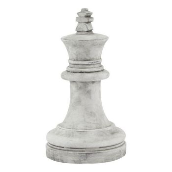 Athena Stone King Chess Piece - Ceramic - L16 x W16 x H28 cm - White