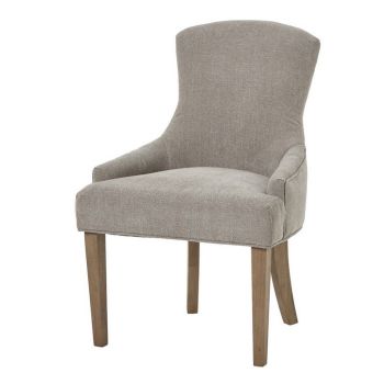 Brockham Woven Dining Chair - Wood - L62 x W57 x H102 cm - Taupe