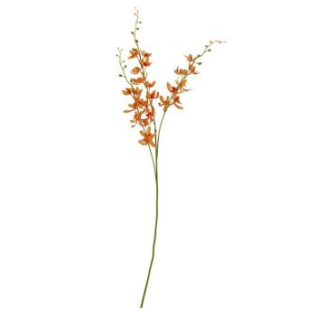 Cymbidium Spray (Single Stem Flower) - Plastic - L10 x W24 x H95 cm - Orange