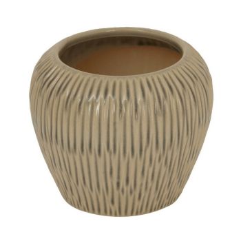 Pallida Collection Tall Fleck Vase - Ceramic - L17 x W17 x H35 cm - Brown