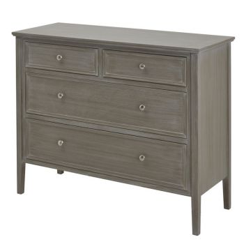 The Serene Collection Two Over Two Chest - Wood - L50 x W110 x H87 cm - Grey