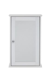 Portland Mirrored Cabinet - Wood - L15 x W34 x H53 cm - White