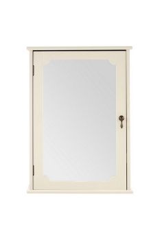 Marcella Bathroom Wall Cabinet - Wood/Glass - L16 x W48 x H66 cm - Cream