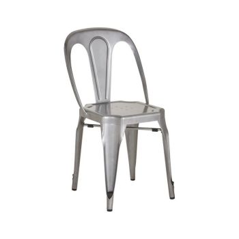 Grange Metal Chair - Metal - L46 x W42 x H84 cm - Grey