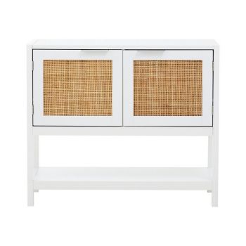 Sherman Side Cabinet - Metal/Wood - L38 x W85 x H73 cm - White